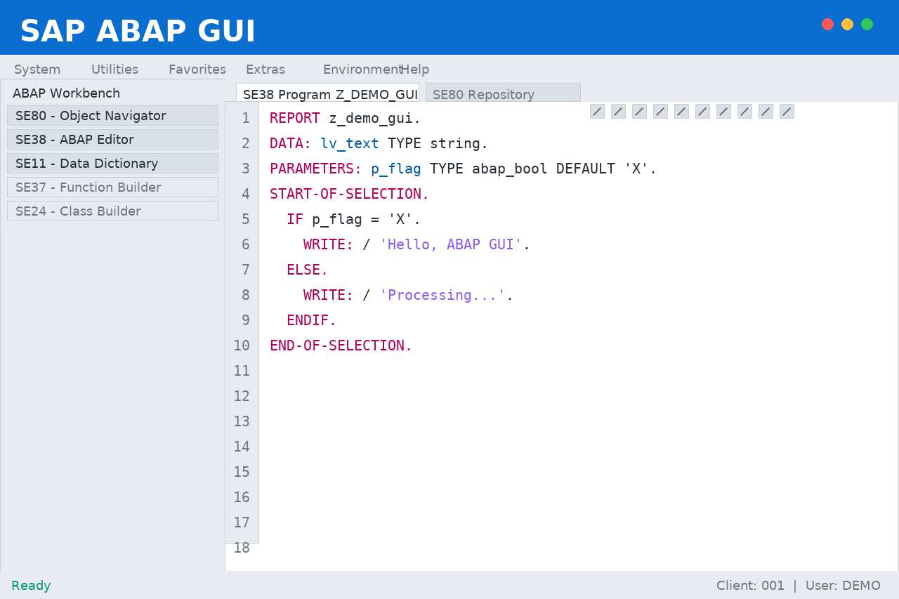 Proyecto SAP ABAP GUI